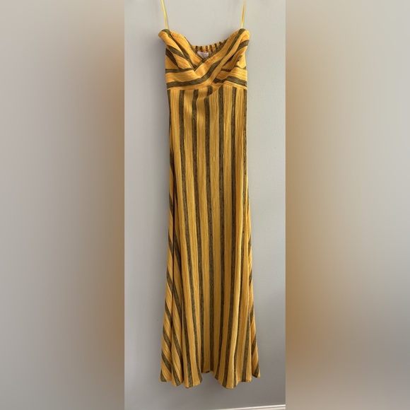 Ramy Brook Faretta strapless pleated knit gown - Picture 3 of 9